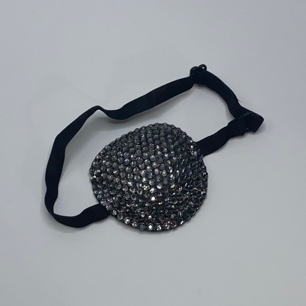 Black Diamond Crystal Medical Eye Patch Cover Up